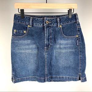 Silver Jeans Denim Midi Skirt Size 27